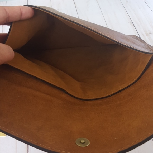 Patricia Nash Midi Portfolio Cognac 8x10 - fits iPad mini - Picture 3 of 5